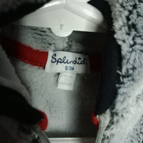 Splendid Frosted Fleece Infant Baby Bunting Hooded Snow Suit 0-3M - Picture 4 of 4